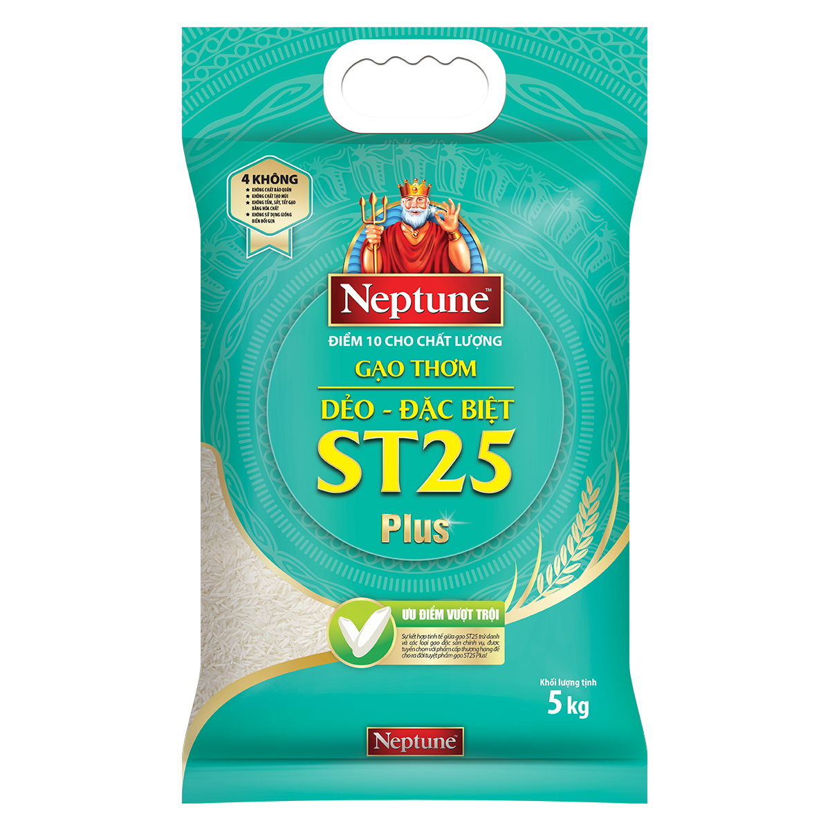 Gạo Thơm Dẻo - Đặc Biệt ST25 Plus Neptune